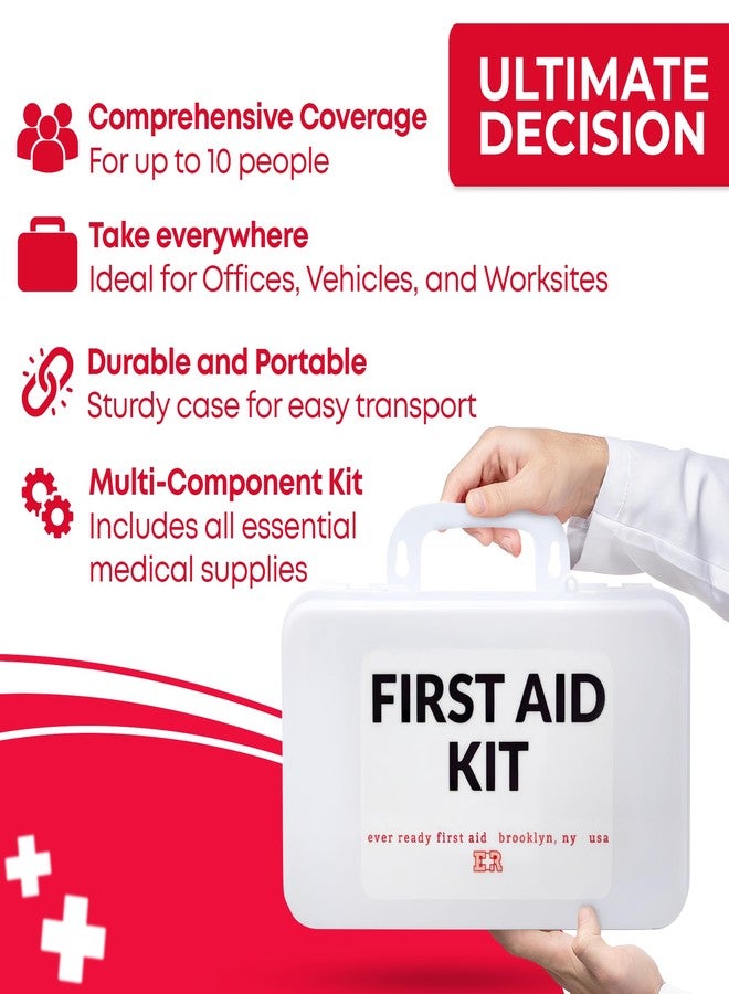 Ever Ready First Aid 10 Person First Aid Kit - OSHA and ANSI Class A Compliant, Fully stocked Emergency Kit for Home, Office or Construction site - Image 3
